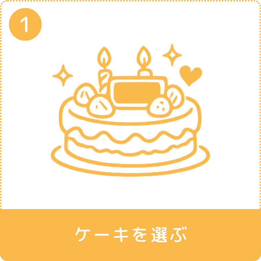 ケーキを選ぶ